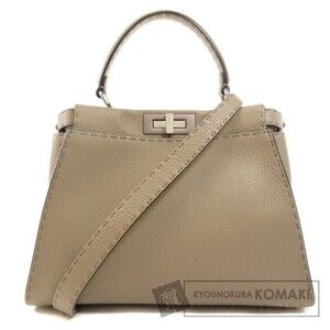 Fendi Peekaboo Selleria Handbag Calfskin